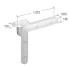 CRL 3462219 Left Nylon Swivel Key - 1.475" Leg; .120" Width - pack of 20