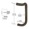 CRL CD10PS Polished Stainless 10" Single Offset Door Pull