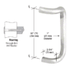 CRL CD10PS Polished Stainless 10" Single Offset Door Pull