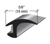 CRL ET105BFL 5/8" Feature Line Channel Molding with Butyl