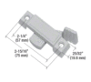 CRL F2596 Bronze Sliding Window Lock with 2-1/4" Screw Holes and 3/8" Latch Projection