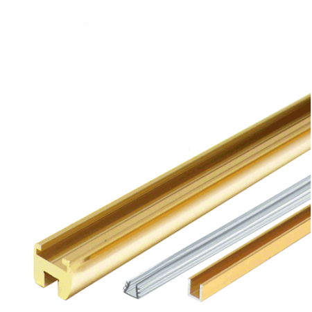 CRL HEADER06BR Polished Brass 98" Junior Frameless Shower Door Header Kit