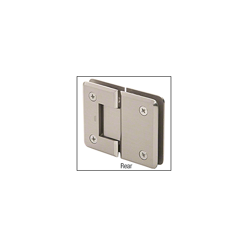 CRL P1N580SB Satin Brass Pinnacle 580 Series 5 Degree Glass-To-Glass Hinge