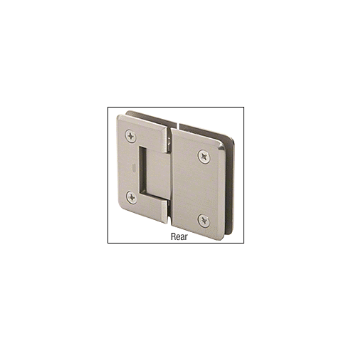 CRL P1N580SB Satin Brass Pinnacle 580 Series 5 Degree Glass-To-Glass Hinge