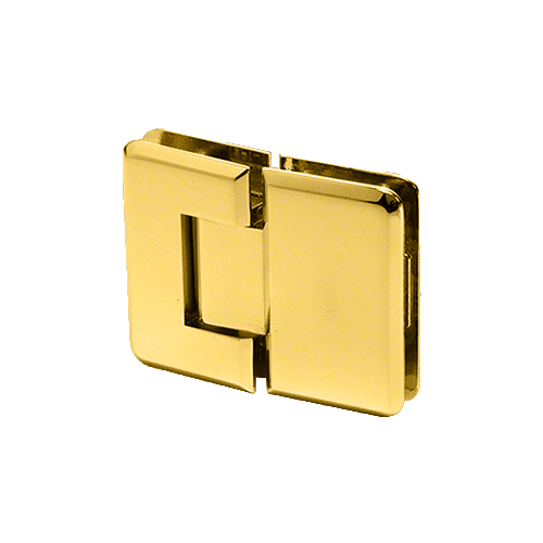 CRL P1N580SB Satin Brass Pinnacle 580 Series 5 Degree Glass-To-Glass Hinge