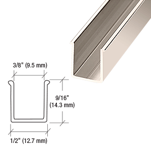 CRL S1F360BGAEXT Brite Gold Anodized 36" Snap-In Filler Insert for Shower Door Header