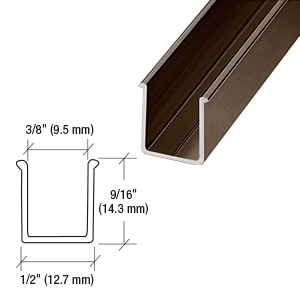 CRL S1F360BGAEXT Brite Gold Anodized 36" Snap-In Filler Insert for Shower Door Header