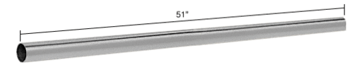 CRL S2CH Polished Chrome 51" Support Bar Only