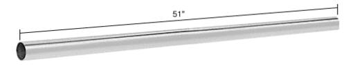 CRL S2CH Polished Chrome 51" Support Bar Only