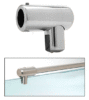 CRL S5SC Satin Chrome Support Bar U-Bracket for 3/8" and 1/2" Glass