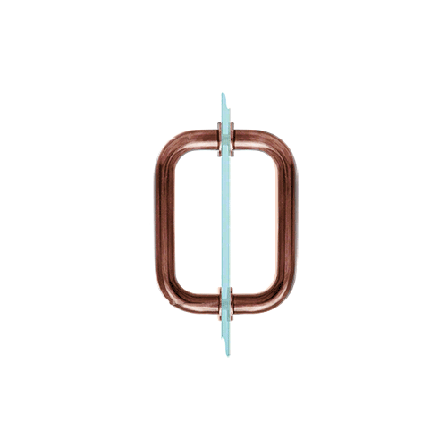 CRL SDPR6ABC0 Antique Brushed Copper 6" Tubular Back-to-Back 3/4" Diameter Shower Door Pull Handles