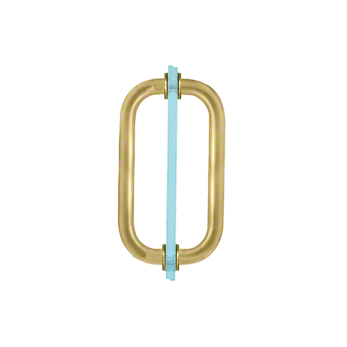 CRL SPH8CH Polished Chrome 8" Back-to-Back Solid Brass 3/4" Diameter Pull Handles with Metal Washers