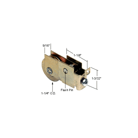 CRL D1773 1-1/4" Steel Sliding Glass Door Roller with 9/16" Wide Housing for Superlite Patio Doors