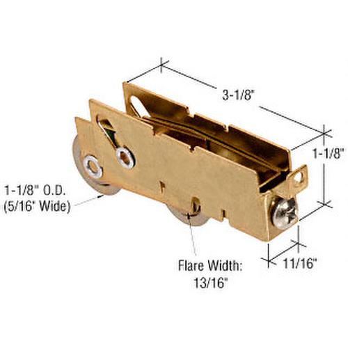 CRL D1847 1-1/8" Steel Ball Bearing Tandem Roller - Guaranteed Products