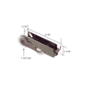 CRL D1852 1-1/4" Tandem Nylon Sliding Glass Door Roller with 11/16" Wide Housing for Pacific Doors