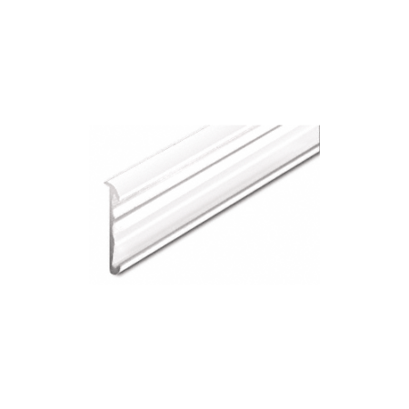 Brixwell D5001W-CCP36-XCP4 White Price Tag Molding Extrusion  36" Stock Length - pack of 4