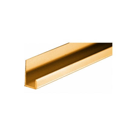 Brixwell D516BGA-CCP4 Brite Gold Anodized Standard 5/16" J-Channel  4 inch Sample