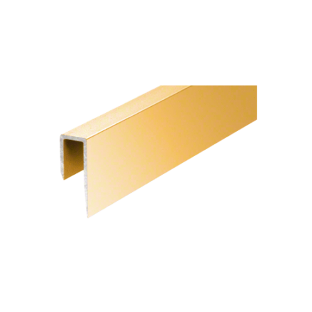 Brixwell D58BGA-CCP84-XCP50 Brite Gold Anodized Aluminum Deep Nose 5/16" J-Channel  84" Stock Length - pack of 50