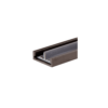 Brixwell D590A-CCP72-XCP2 Satin Anodized Lower Track with Plastic Insert for 1/4" Panels - 12'  72" Stock Length - pack of 2