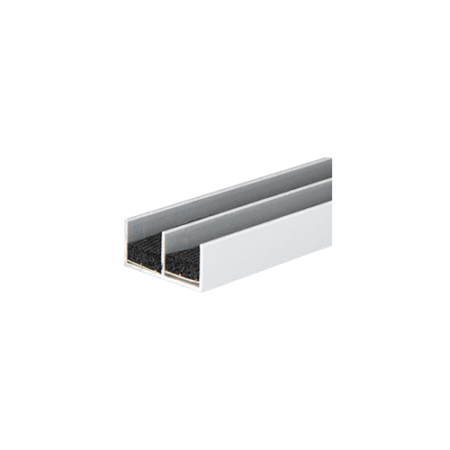 Brixwell D607A-CCP72 Satin Anodized Aluminum Double Jamb with Sponge Rubber Lining  72" Stock Length