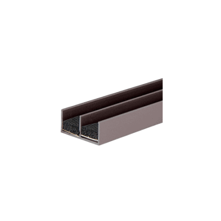 Brixwell D607DU-CCP36 Duranodic Bronze Aluminum Double Jamb with Sponge Rubber Lining  36" Stock Length