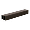 Brixwell D618DU-CCP95-XCP50 Duranodic Bronze Aluminum Upper Track for 1/4" Sliding Panels  95" Stock Length - pack of 50