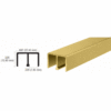 Brixwell D618DU-CCP95-XCP50 Duranodic Bronze Aluminum Upper Track for 1/4" Sliding Panels  95" Stock Length - pack of 50