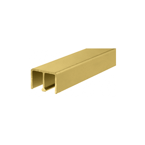 Brixwell D618DU-CCP95-XCP50 Duranodic Bronze Aluminum Upper Track for 1/4" Sliding Panels  95" Stock Length - pack of 50