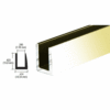 Brixwell D622DU-CCP18-XCP25 Dark Bronze 1/4" Single Channel with 5/8" High Wall  18" Stock Length - pack of 25