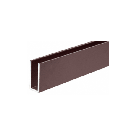 Brixwell D623DU-CCP72-XCP50 Duranodic Bronze 1/4" Single Channel with 1" High Wall  72" Stock Length - pack of 50