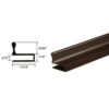 CRL D644A Satin Anodized Aluminum Glass Door Edge Pull Extrusion 144" Stock Length