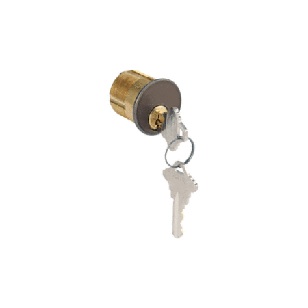 Schlage DC7205SCKADU Dark Bronze Single Mortise 1-1/4" Long Cylinder with 'C' Keyway and Keyed Alike