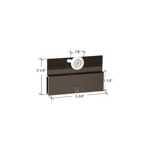 CRL DK67BN Brushed Nickel 1/4" Top Hanger Bracket for CK/DK Cottage Series Sliders