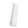 Brixwell DK98L-XCP25 Replacement Clear Plastic L-Shaped Vinyl - 95" Stock Length - pack of 25