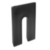 CRL PHS34 Black 1/4" x 4" Jumbo Size Plastic Horseshoe Shims