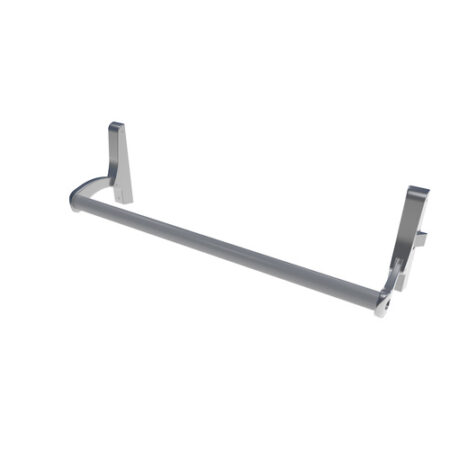 CRL DL1190RHRA Satin Aluminum Cross Bar Panic Exit Device - Right Hand Reverse Bevel Rim