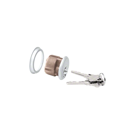 CRL DL2170Y8KAA Aluminum Single Mortise Cylinder with Yale "8" Keyway and Keyed Alike