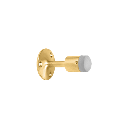 CRL DL2532PB Polished Brass Wall Mounted Heavy-Duty Door Stop