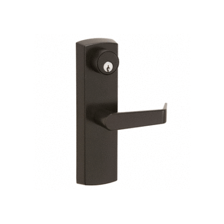 CRL DL51ESCDU Escutcheon Lever Trim Entrance Non-Handed Dark Bronze Finish Keyed Randomly