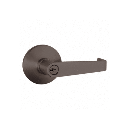 CRL DL51LKDDU Dark Bronze Panic Exit Device Trim Accessory - Keyed Randomly Lever Handle Entry