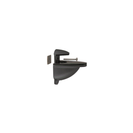 CRL DL661BL Black Heavy-Duty Adjustable Shelf Bracket