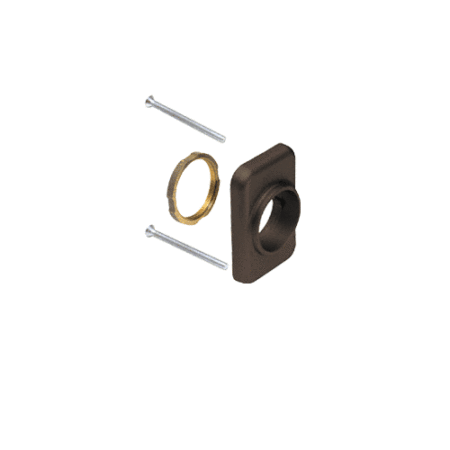 CRL DL913DU Dark Bronze Mortise Cylinder Mounting Pad