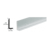 Brixwell DV607BA-CCP95-XCP50 Brite Anodized 1/4" Aluminum L-Bar Extrusion  95" Stock Length - pack of 50