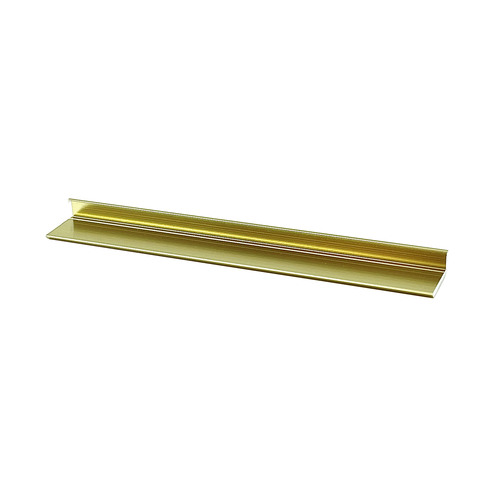 Brixwell DV607BA-CCP95-XCP50 Brite Anodized 1/4" Aluminum L-Bar Extrusion  95" Stock Length - pack of 50