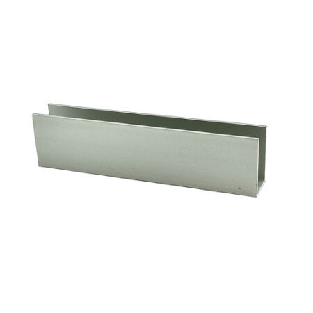 CRL DV750A Satin Anodized 1/2" Aluminum U-Channel 144" Stock Length