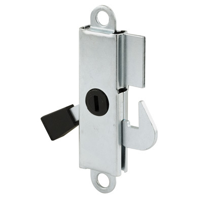 CRL E2105 Stamped Aluminum 13/32" Wide Sliding Glass Door Lever Lock