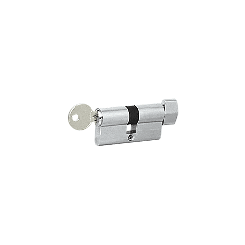 CRL EC3PSKA Polished Stainless Keyed Alike Cylinder Lock with Thumbturn