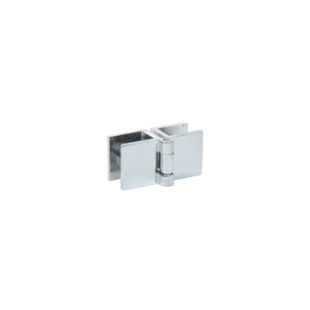 CRL EH196 Chrome Small Glass-to-Glass Out-Swing Set Screw Hinge - pack of 2