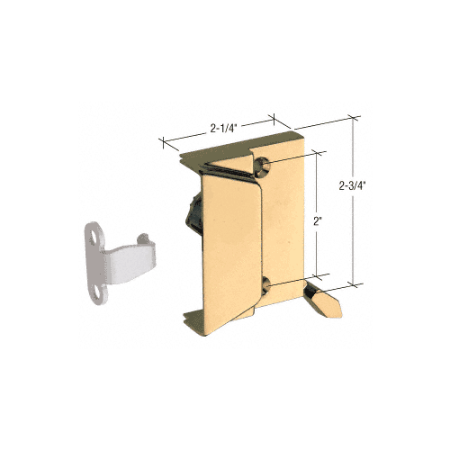 CRL EP24004 Gold Window Sash Lock with 2" Screw Holes