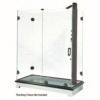 CRL ESS3BN Brushed Nickel Essence Series Basic Sliding Shower Door Kit with Squared Corner Rollers NO GLASS INCLUDED